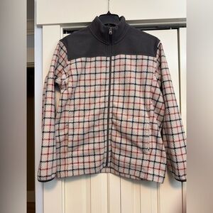 Uniqlo Plaid Zip-Up micro fleece Jacket